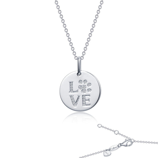 LAFONN LOVE Paw Print Necklace LV012CLP20