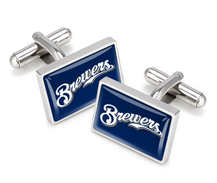 MClip Milwaukee Brewers Cufflinks MIL-SS-CLS-CLUR