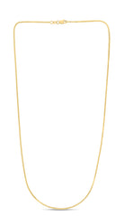 Yellow Gold Diamond Cut/ Textured Milano Necklace