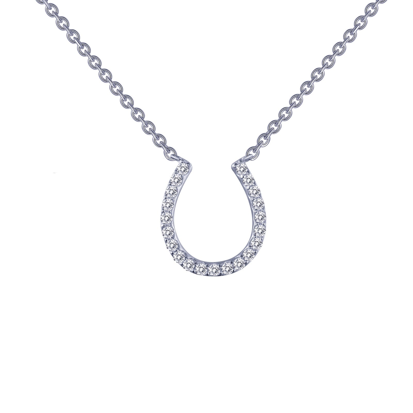 LAFONN 0.21 CTW Horseshoe Necklace N0026CLP18