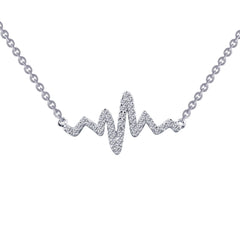 LAFONN 0.39 CTW Heartbeat Necklace N0060CLP18