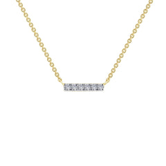LAFONN 0.09 CTW Dainty Bar Necklace N0096CLT18