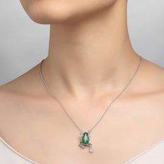 LAFONN Whimsical Frog Necklace N0157CET22