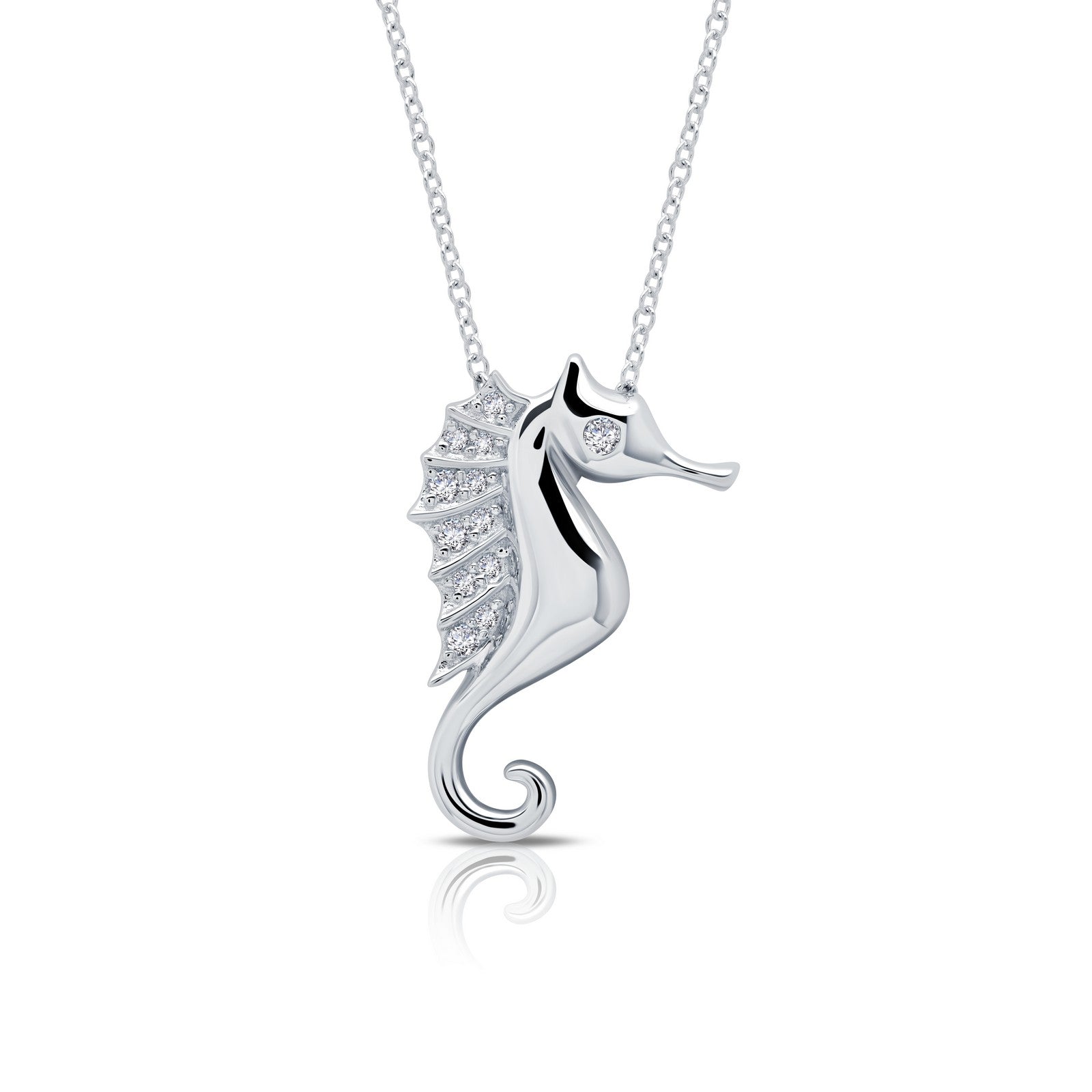 LAFONN Whimsical Seahorse Necklace N0159CLP20