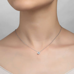 LAFONN 1.25 CTW Solitaire Necklace N0174CLP20