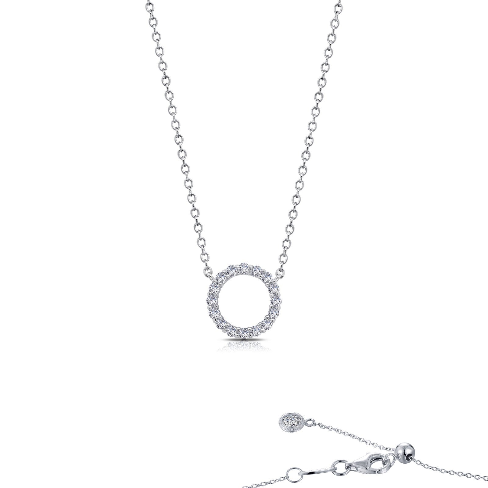 LAFONN 0.41 CTW Open Circle Necklace N0186CLP20