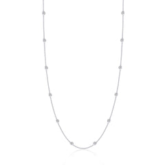 LAFONN 0.73 CTW Station Necklace N0219CLP18