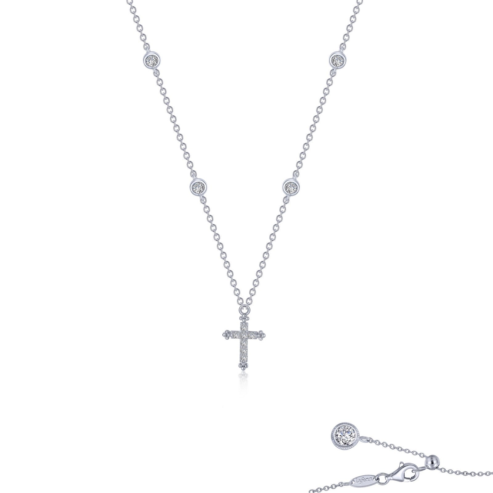 LAFONN 0.41 CTW Cross Necklace N0222CLP20