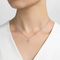 LAFONN 0.41 CTW Cross Necklace N0222CLP20