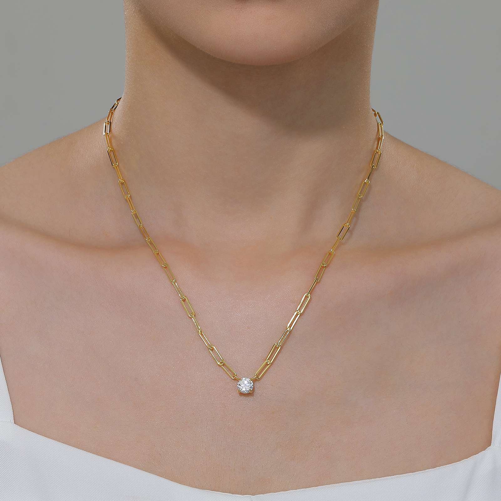 LAFONN Paperclip Necklace N0250CLP20