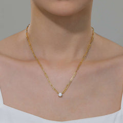 LAFONN Paperclip Necklace N0250CLP20