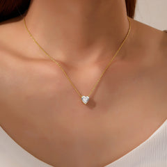 LAFONN Heart Solitaire Necklace N0277CLP20
