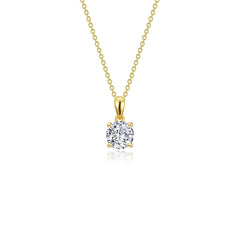 LAFONN 0.65 CTW 4-Prong Solitaire Necklace N0303CLP20