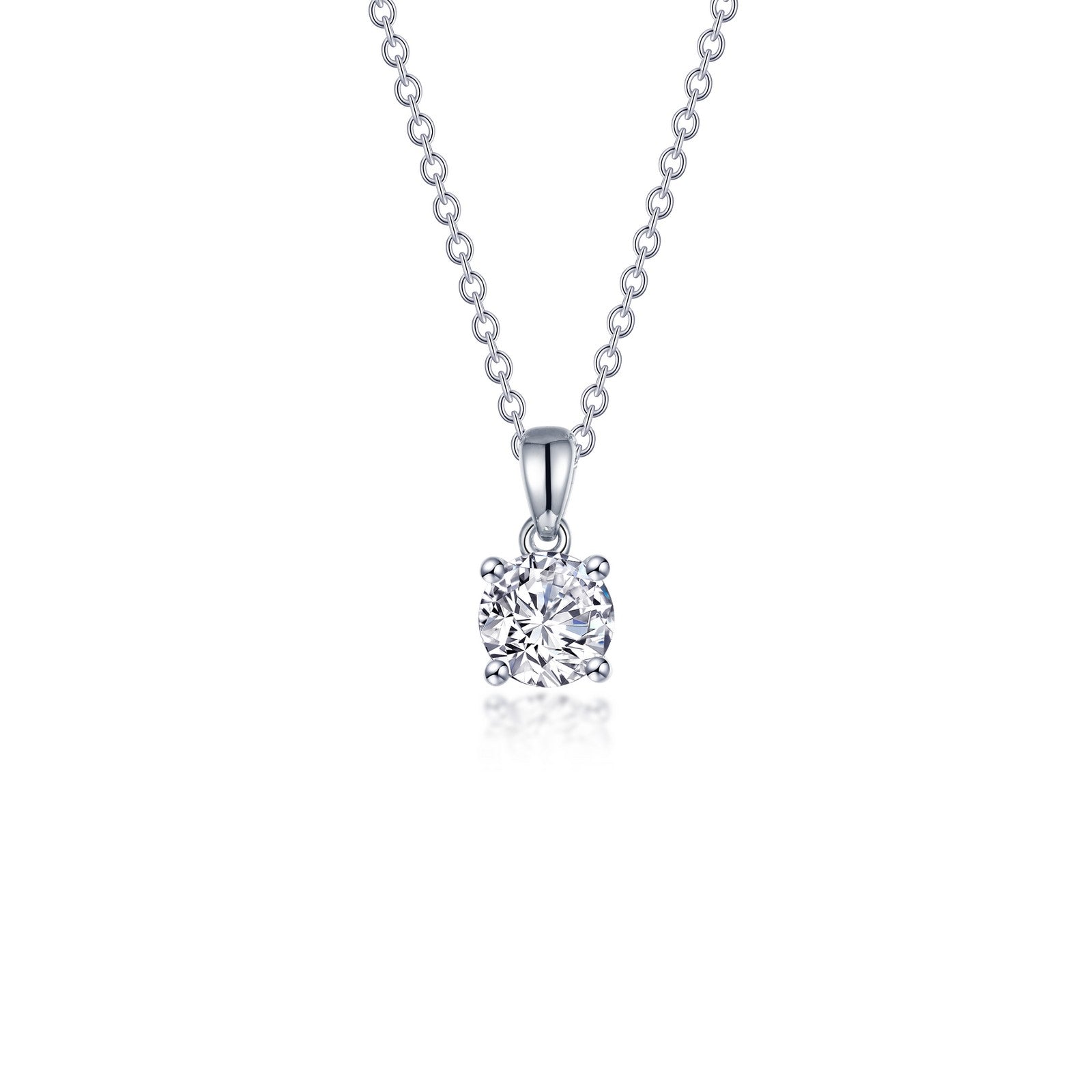 LAFONN 0.85 CTW 4-Prong Solitaire Necklace N0304CLP20