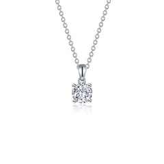 LAFONN 0.85 CTW 4-Prong Solitaire Necklace N0304CLP20
