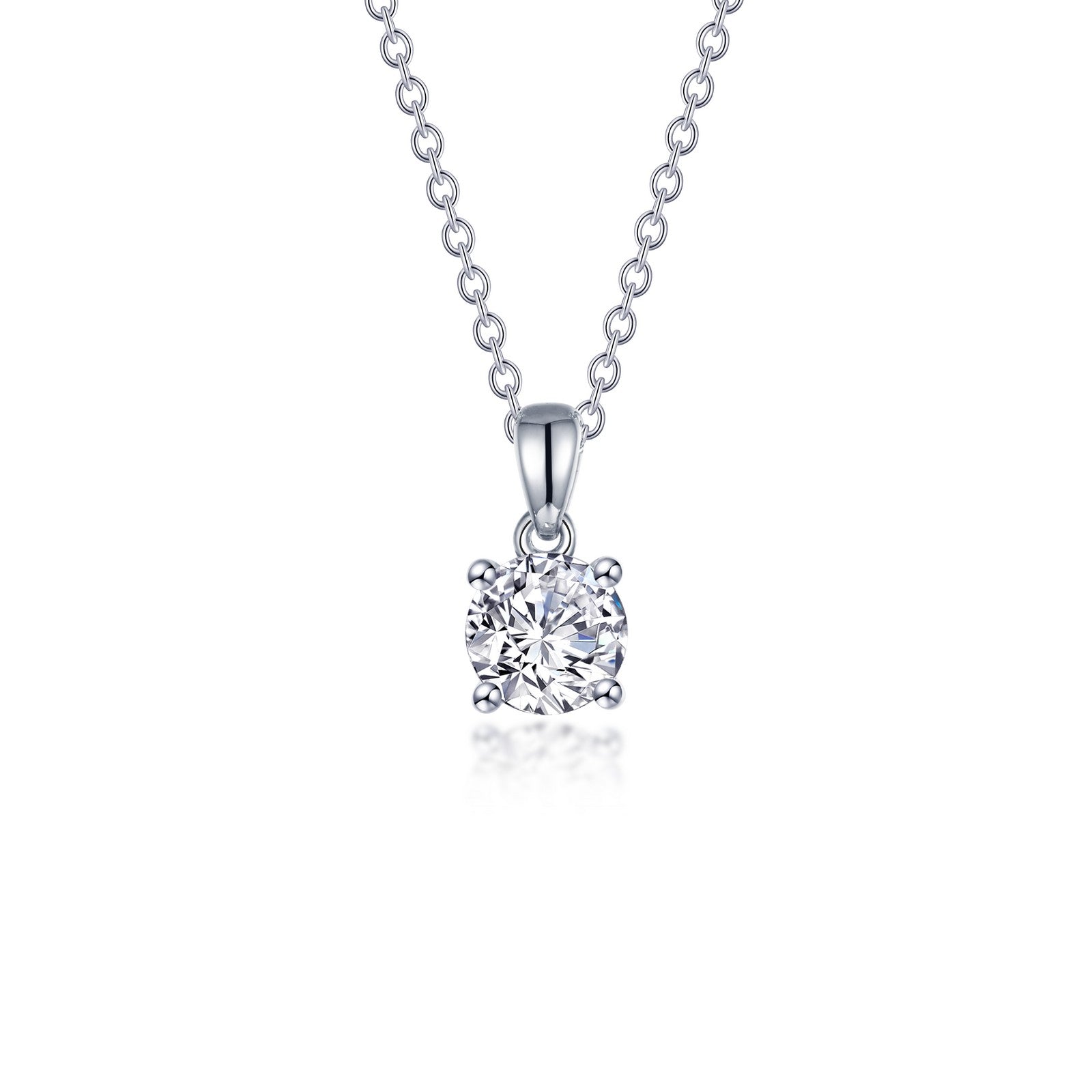 LAFONN 1.25 CTW 4-Prong Solitaire Necklace N0306CLP20