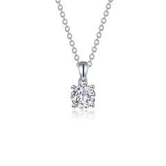 LAFONN 1.25 CTW 4-Prong Solitaire Necklace N0306CLP20