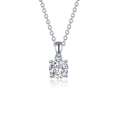 LAFONN 1.5 CTW 4-Prong Solitaire Necklace N0307CLP20