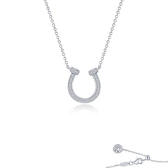 LAFONN Pave Horseshoe Necklace N0315CLP20