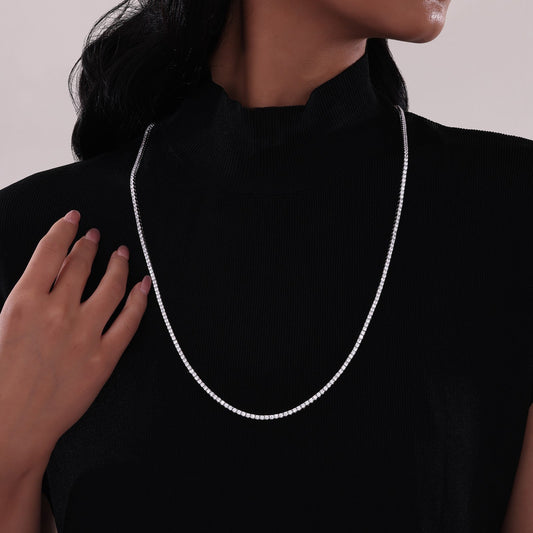 LAFONN 13.7 CTW 30-Inch Tennis Necklace N0317CLP30