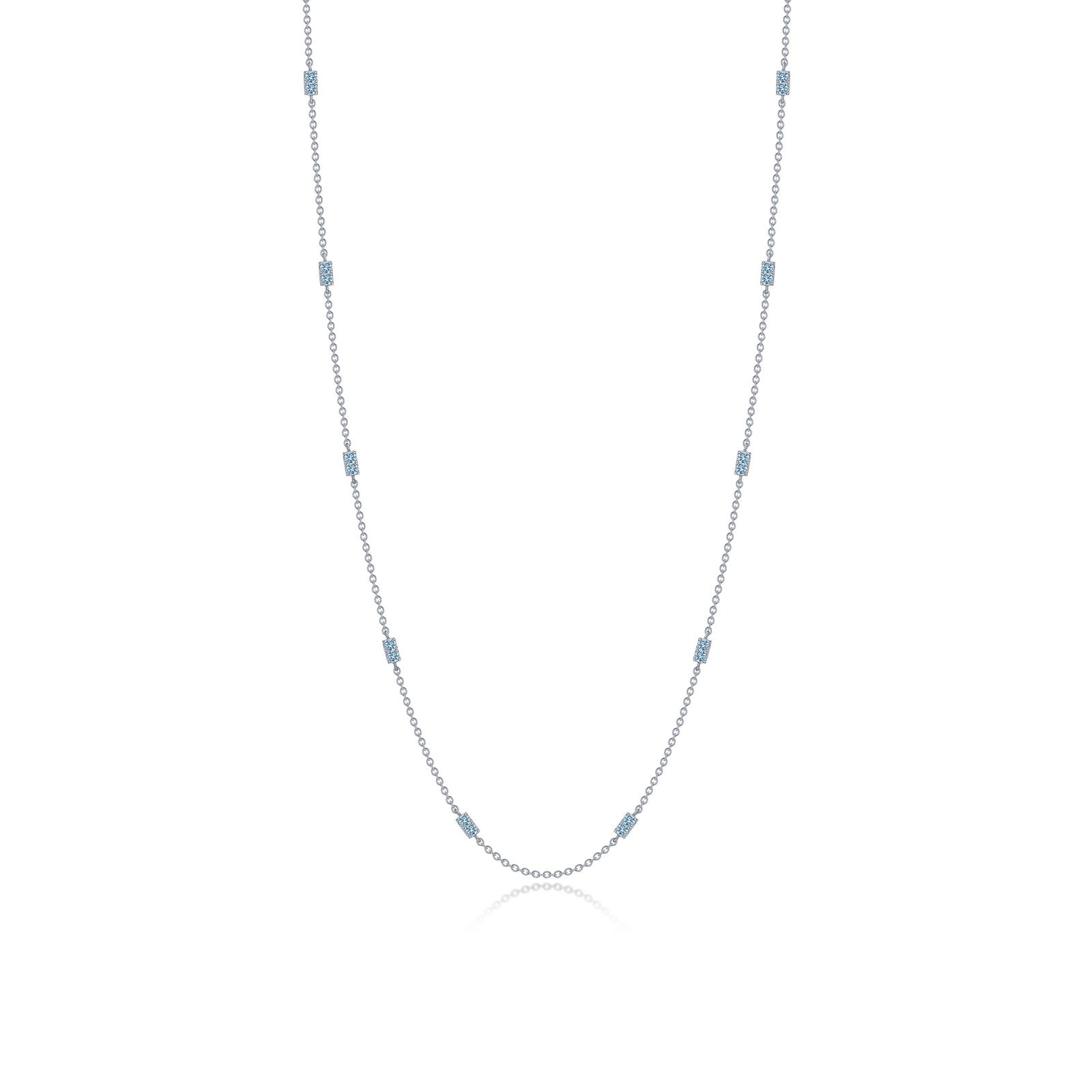 LAFONN 0.6 CTW Adjustable Station Necklace N0321CLP18