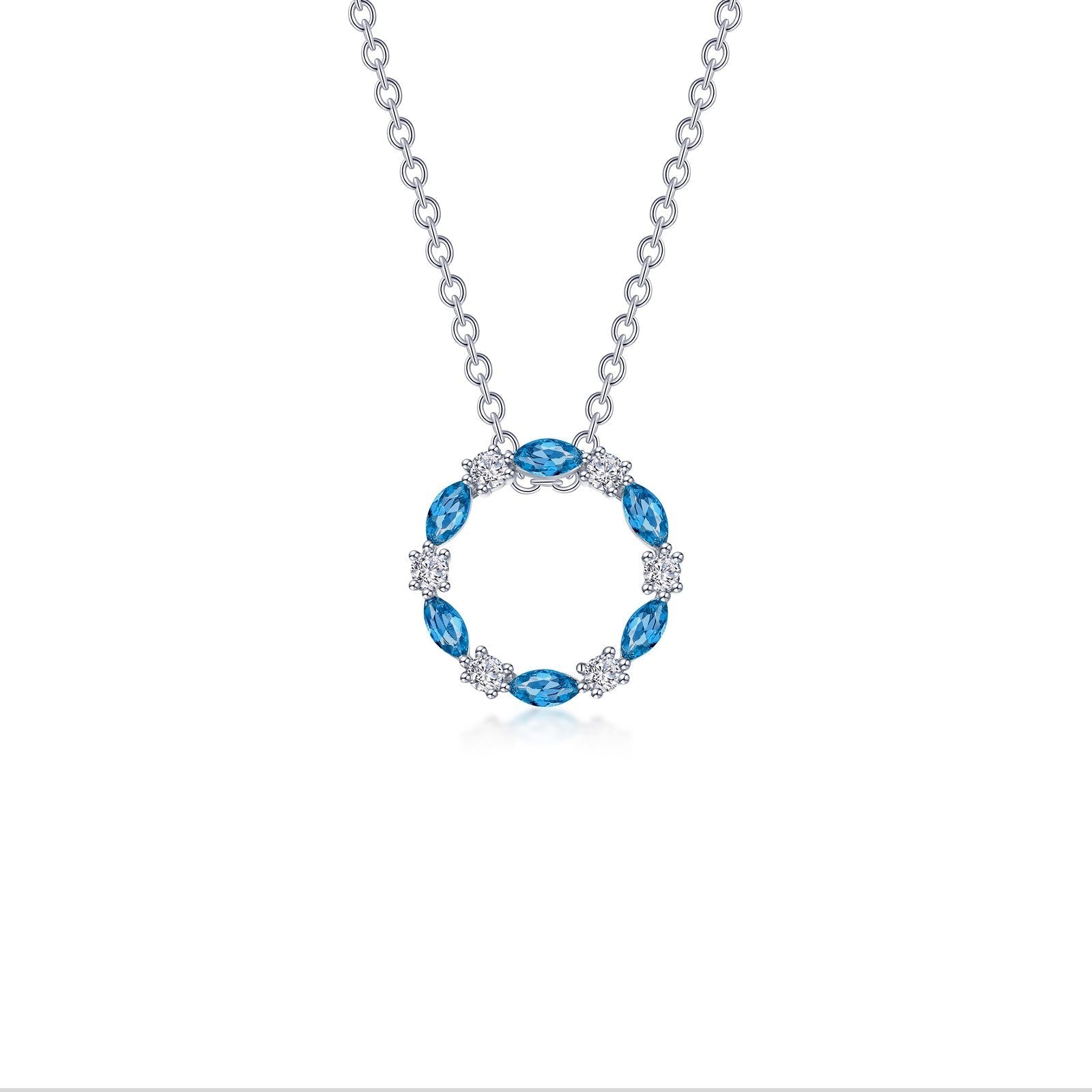LAFONN 1.45 CTW Open Circle Necklace N0328BTP20