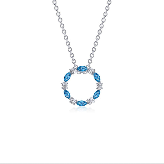 LAFONN 1.45 CTW Open Circle Necklace N0328BTP20