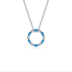 LAFONN 1.45 CTW Open Circle Necklace N0328BTP20