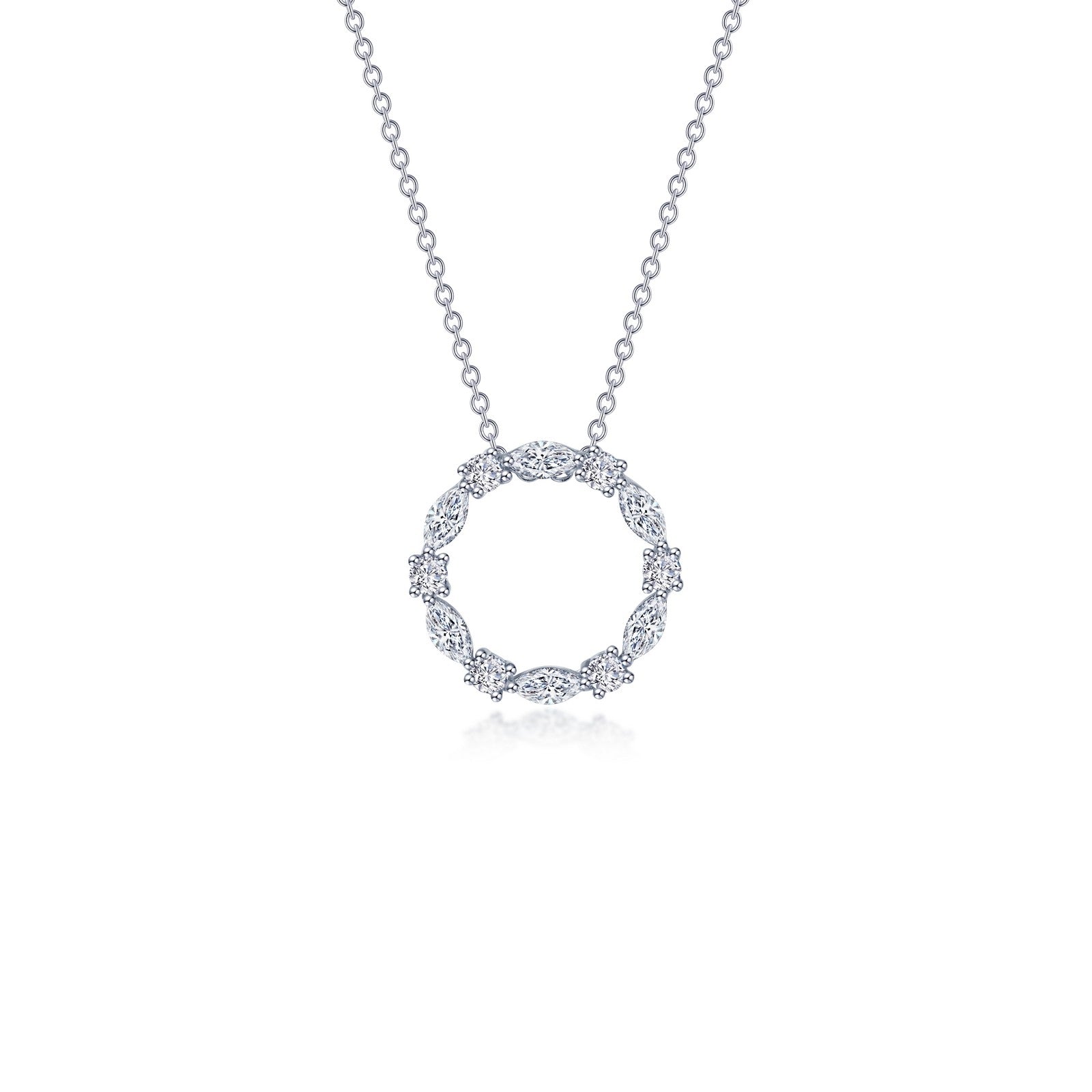 LAFONN 1.45 CTW Open Circle Necklace N0328CLP20
