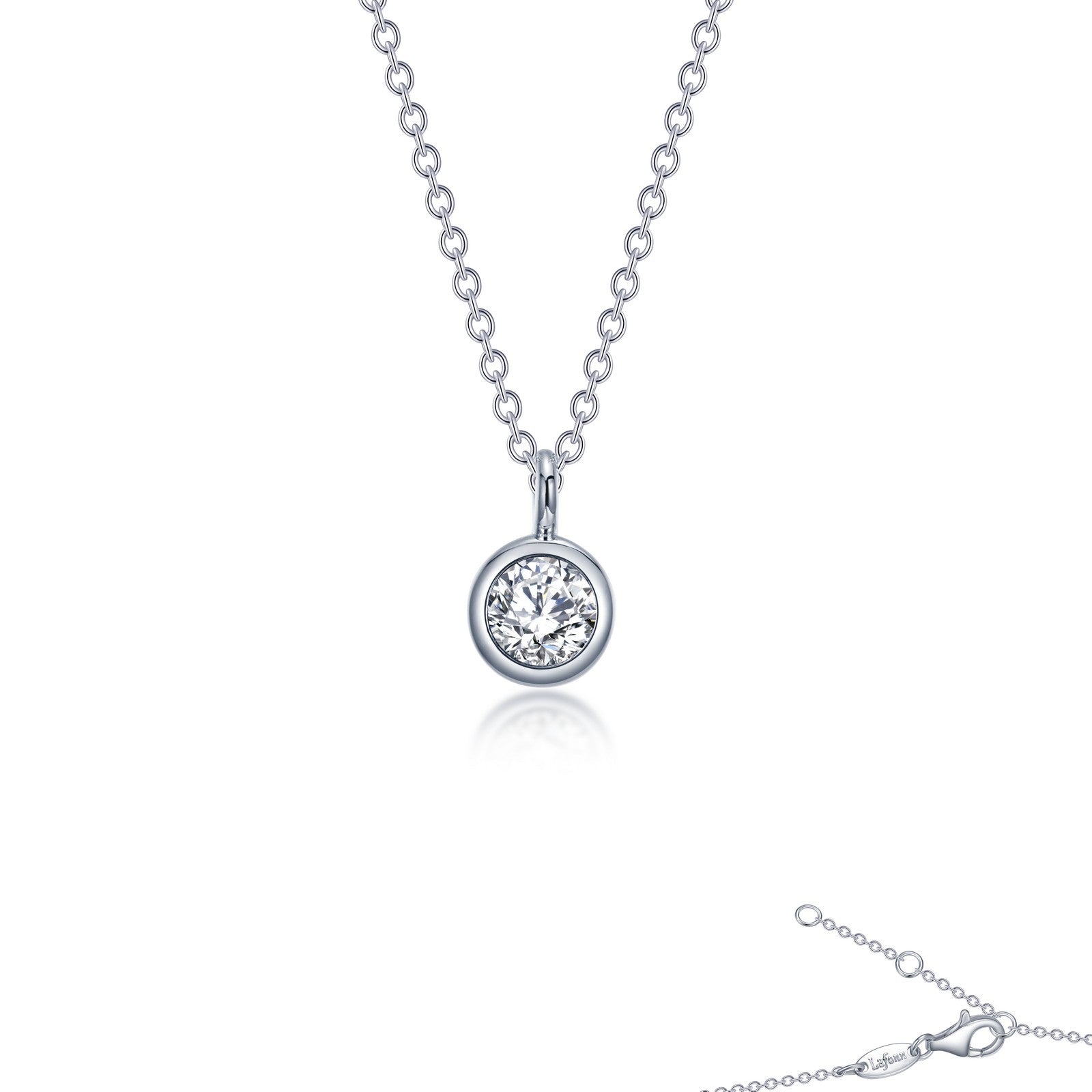 LAFONN 0.46 CTW Bezel-set Necklace N0329CLP20