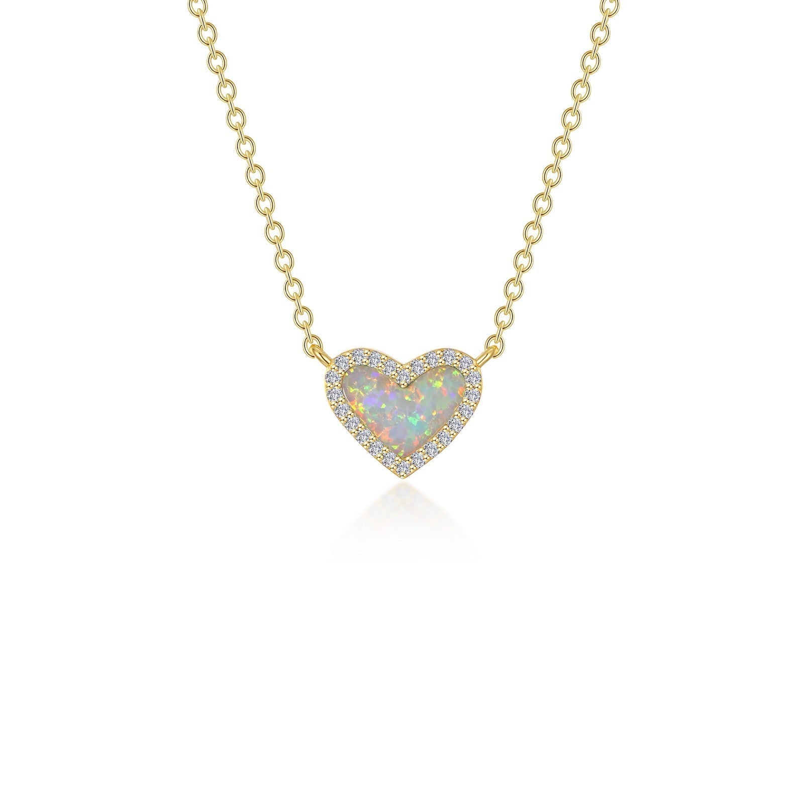 LAFONN Halo Heart Necklace N0331OPG20