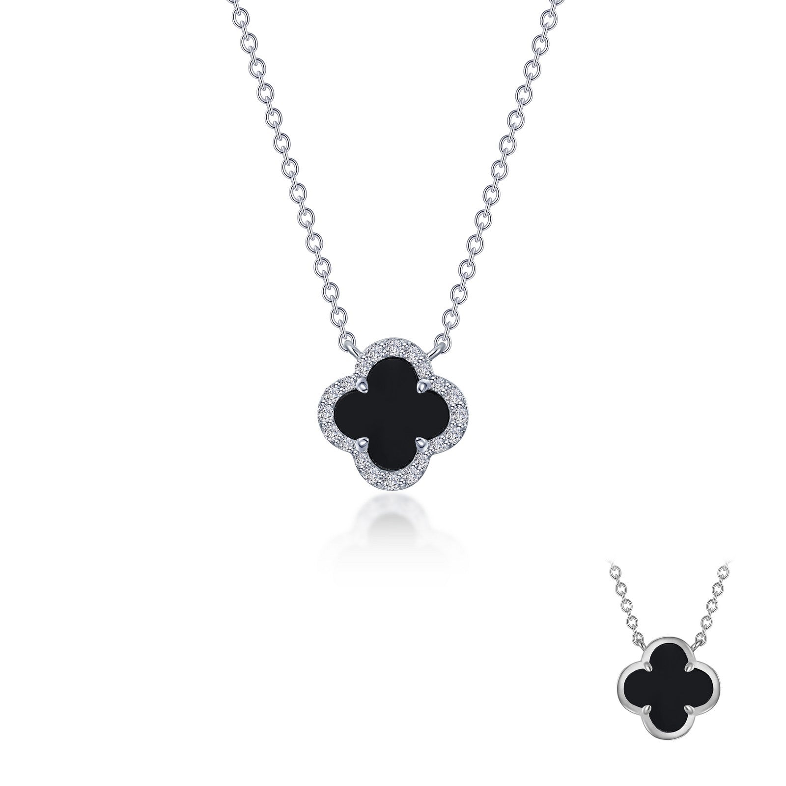 LAFONN 0.49 CTW Halo Necklace N0334OXG20