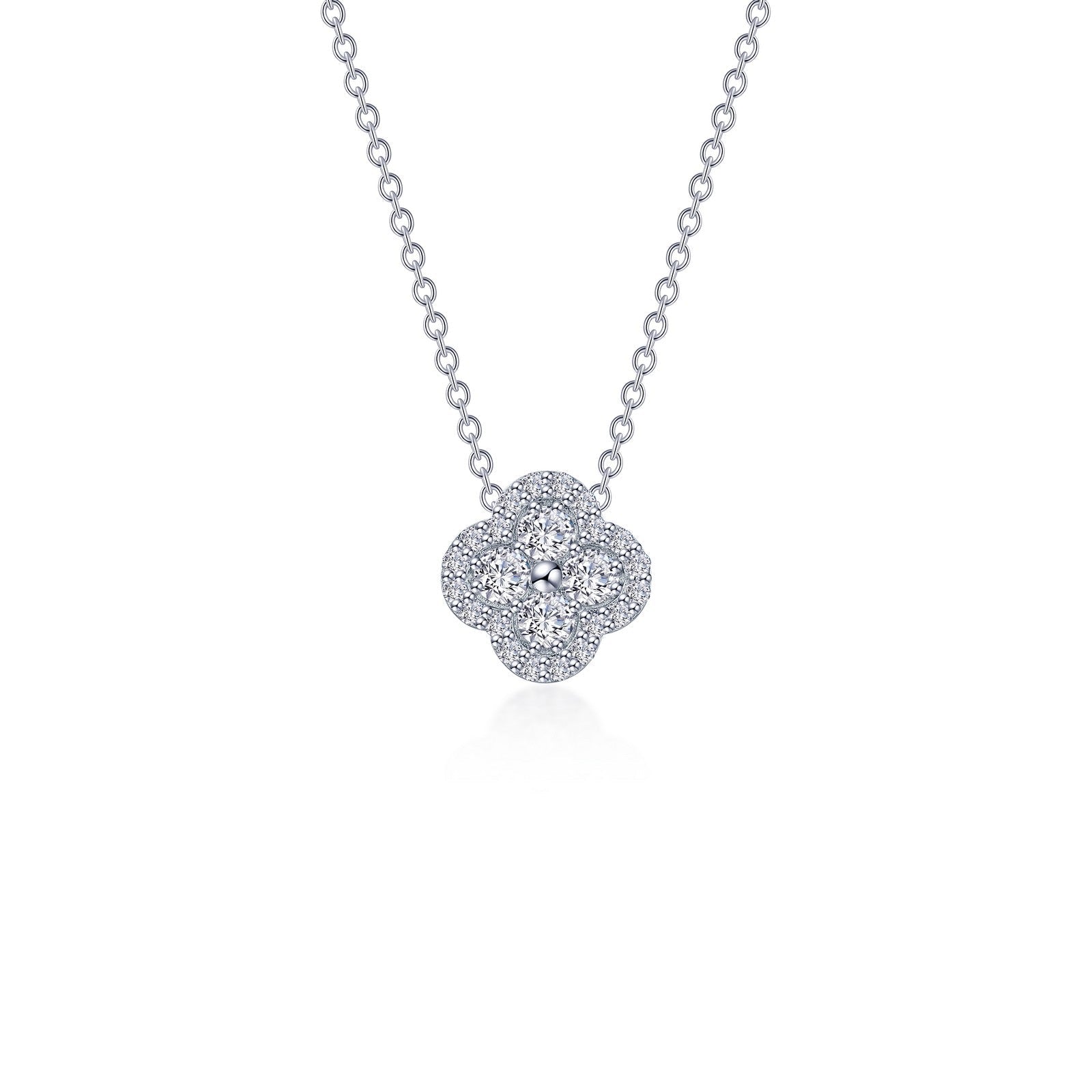 LAFONN 0.65 CTW Halo Necklace N0335CLP20