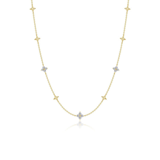 LAFONN Trillium Station Necklace N0352CLG20