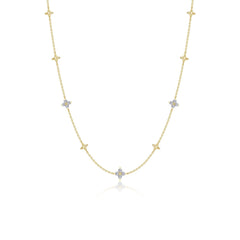 LAFONN Trillium Station Necklace N0352CLG20