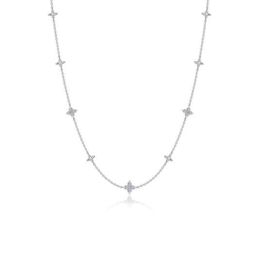 LAFONN Trillium Station Necklace N0352CLP20
