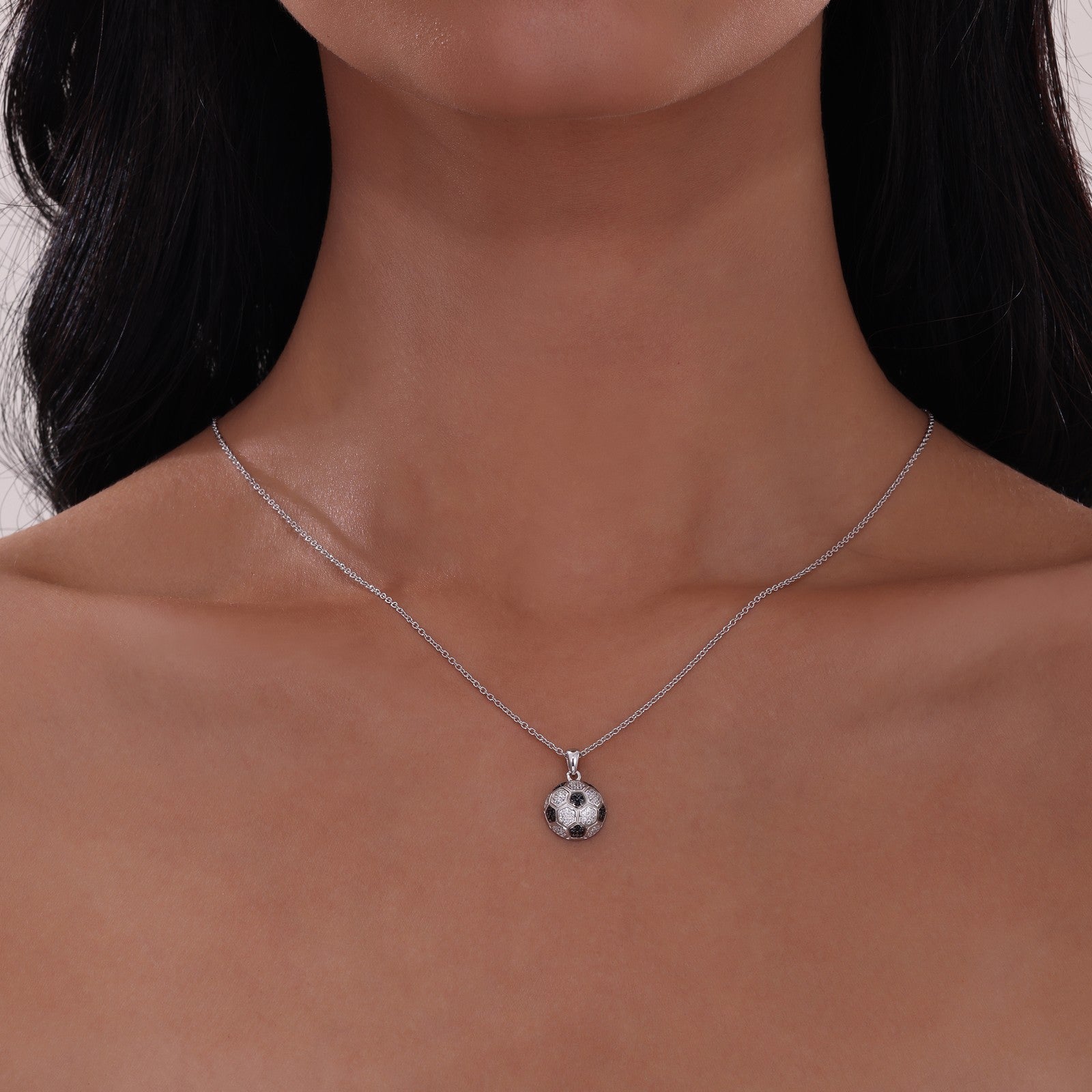 LAFONN Soccer Ball Necklace N2018CBT20