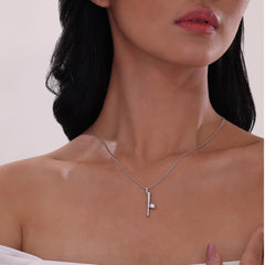 LAFONN Baseball and Bat Necklace N2020CLP20