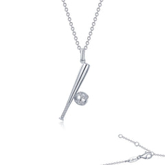 LAFONN Baseball and Bat Necklace N2020CLP20