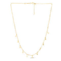Yellow Gold Polished Fashion Chokers Necklace