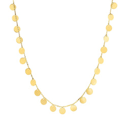 Yellow Gold Polished Fashion Chokers Necklace