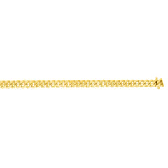 Yellow Gold Polished Classic Miami Cuban Bracelet