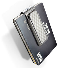 MClip Natural Anodized White Golf Ball Money Clip GO-NMA-WHGB