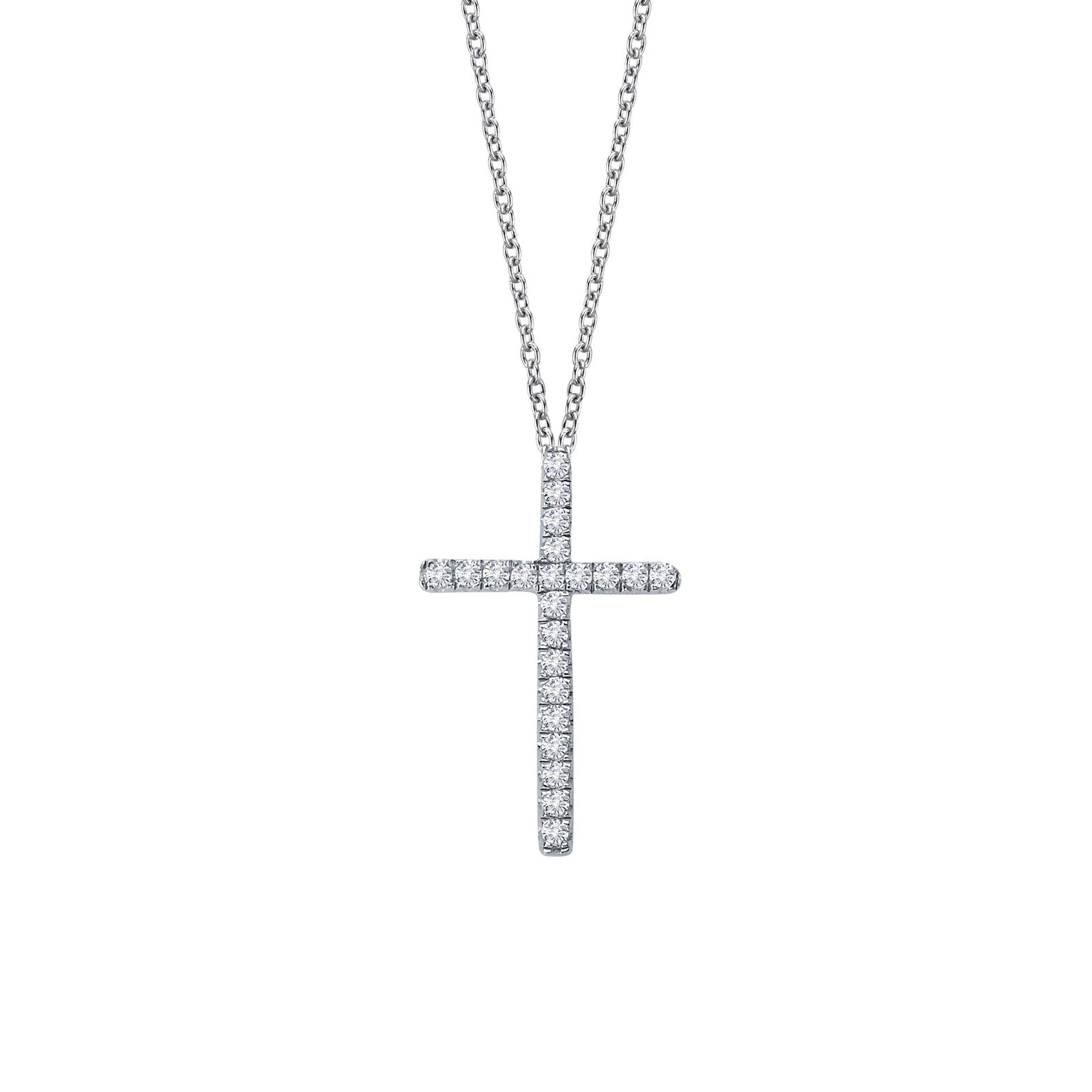 LAFONN 0.22 CTW Cross Necklace P0072CLP18
