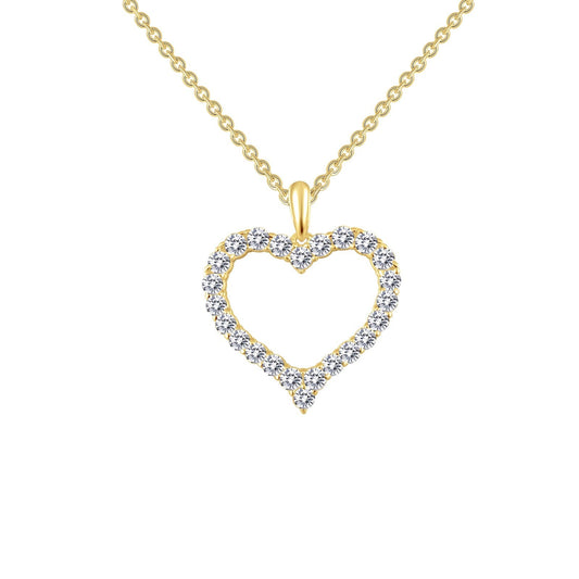 LAFONN Open Heart Pendant Necklace P0146CLG18