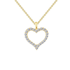 LAFONN Open Heart Pendant Necklace P0146CLG18