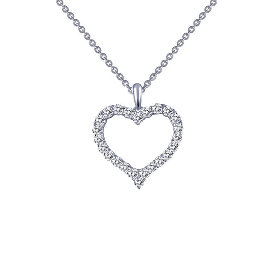 LAFONN Open Heart Pendant Necklace P0146CLP18