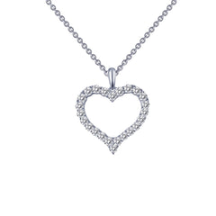 LAFONN Open Heart Pendant Necklace P0146CLG18
