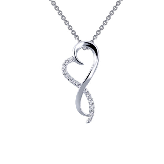 LAFONN Infinity Heart Pendant Necklace P0151CLP18
