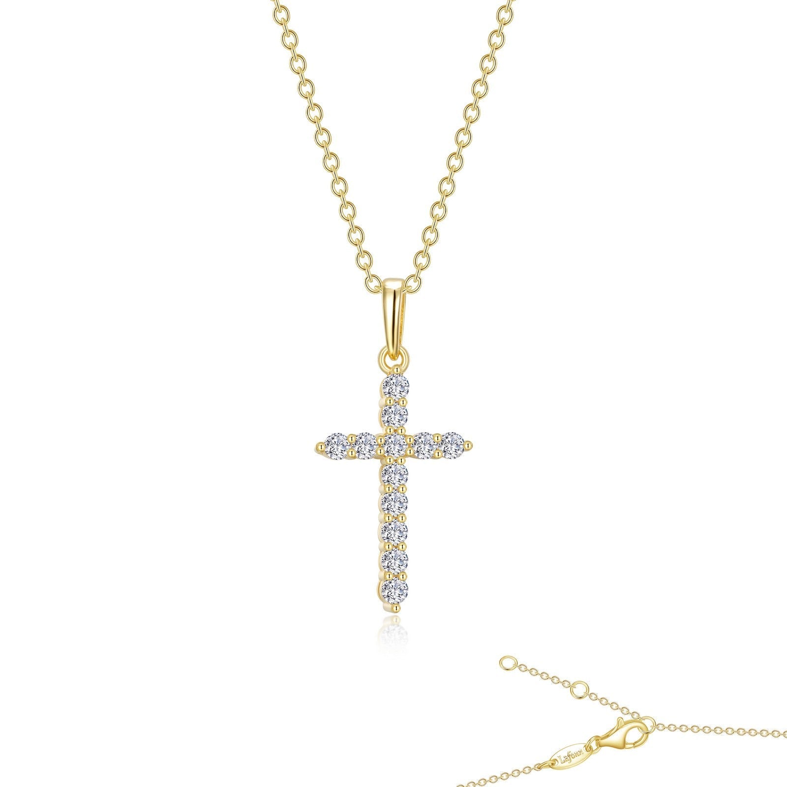 LAFONN 0.36 CTW Cross Pendant Necklace P0165CLP18